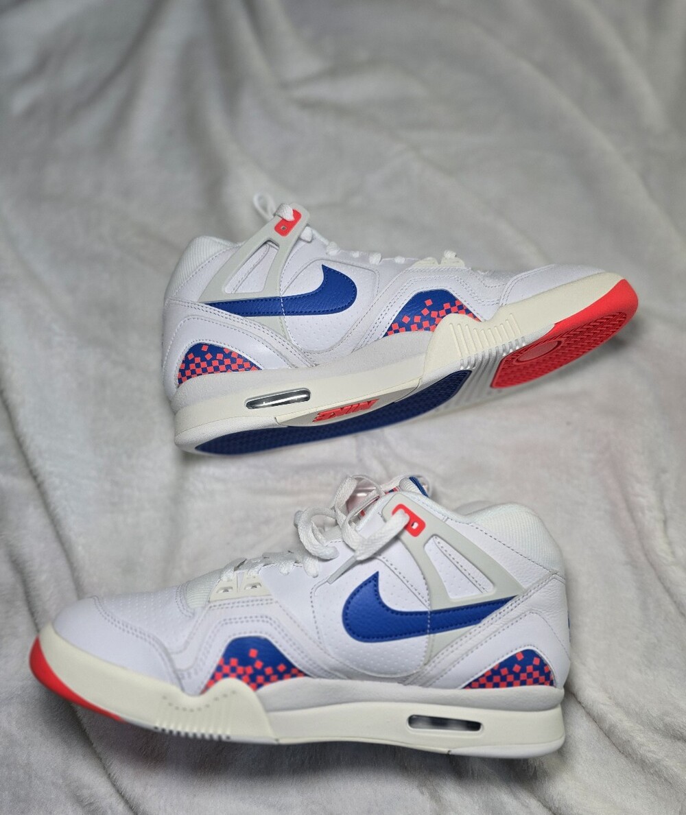 Nike Air Tech Challenge 2 Pixel Court Agassi White FZ9033-102 Mens Size 11 New - Picture 3 of 5
